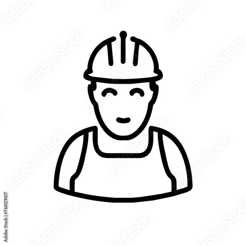 Bauarbeiter Monteur Arbeiter Oberkörper Symbol