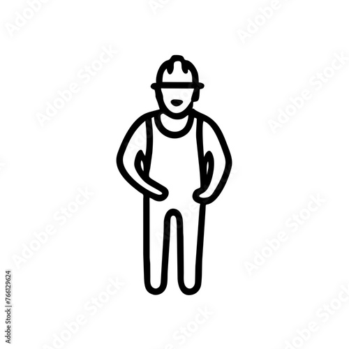 Bauarbeiter Monteur  Arbeiter Ganzkörper Symbol