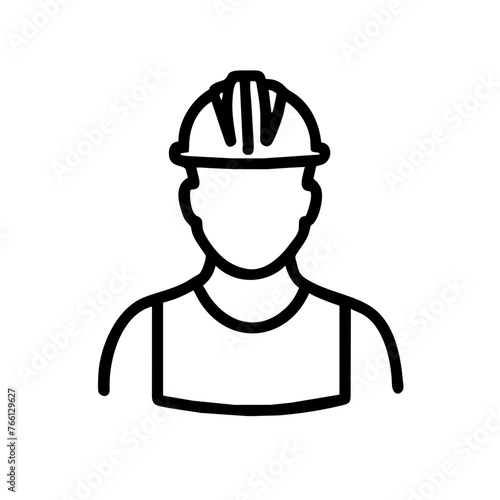 Bauarbeiter Monteur Arbeiter oberkörper Symbol