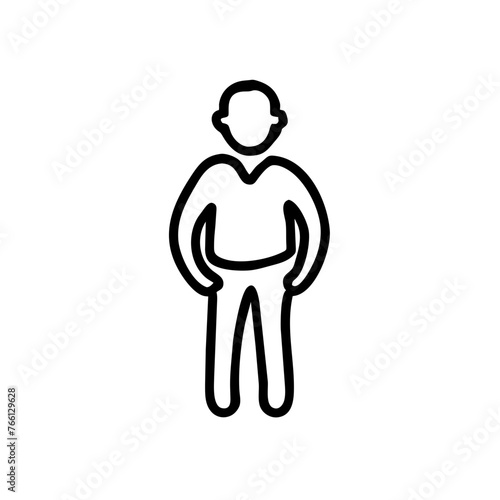 Mann Junge Ganzkörper Symbol 