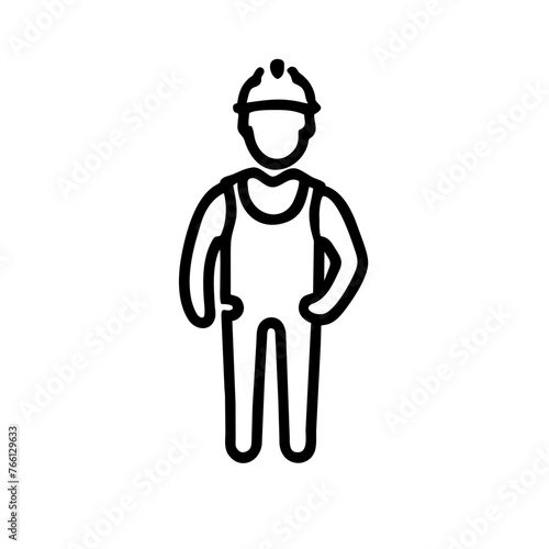 Bauarbeiter Monteur  Arbeiter Ganzkörper Symbol