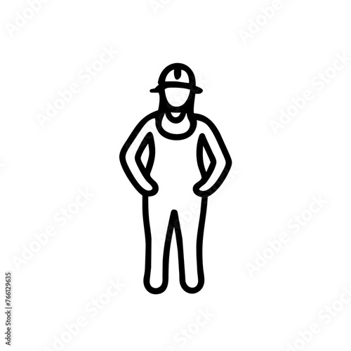 Bauarbeiterin Monteurin Arbeiterin Ganzkörper Symbol 