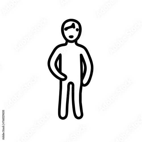 Mann Junge Ganzkörper Symbol 