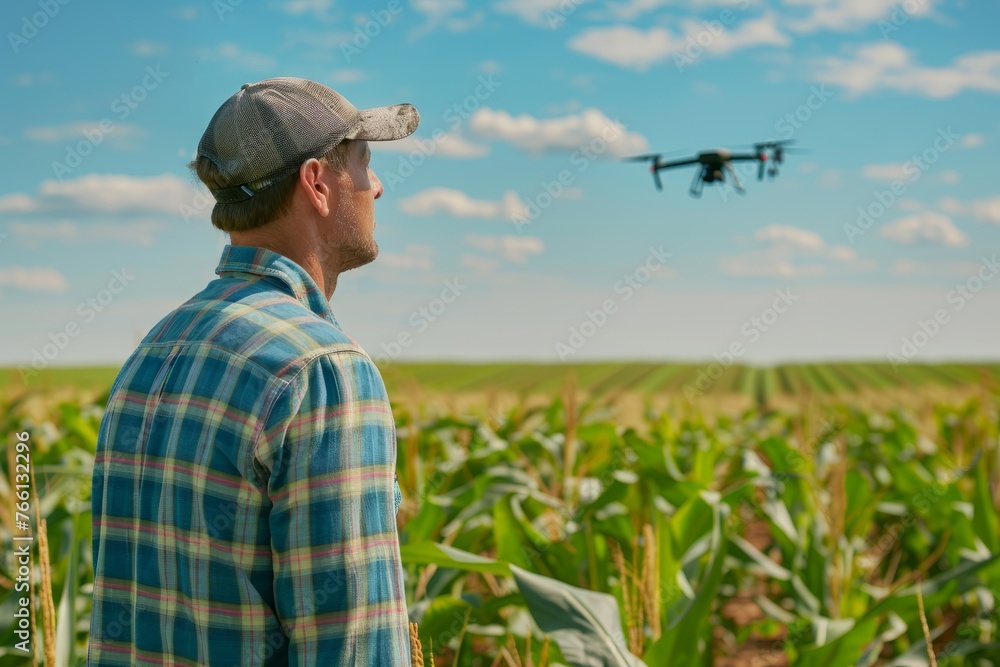 Smart Agriculture: Drone Surveying Crops with Farmer's Guidance