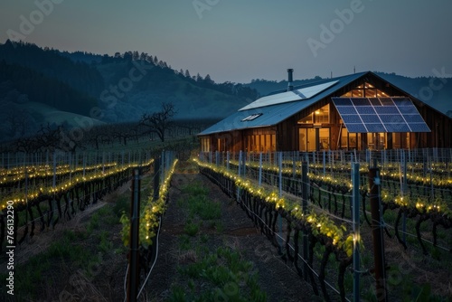 Eco-Friendly Vineyard with Solar LEDs, A Model of Sustainable Winemaking