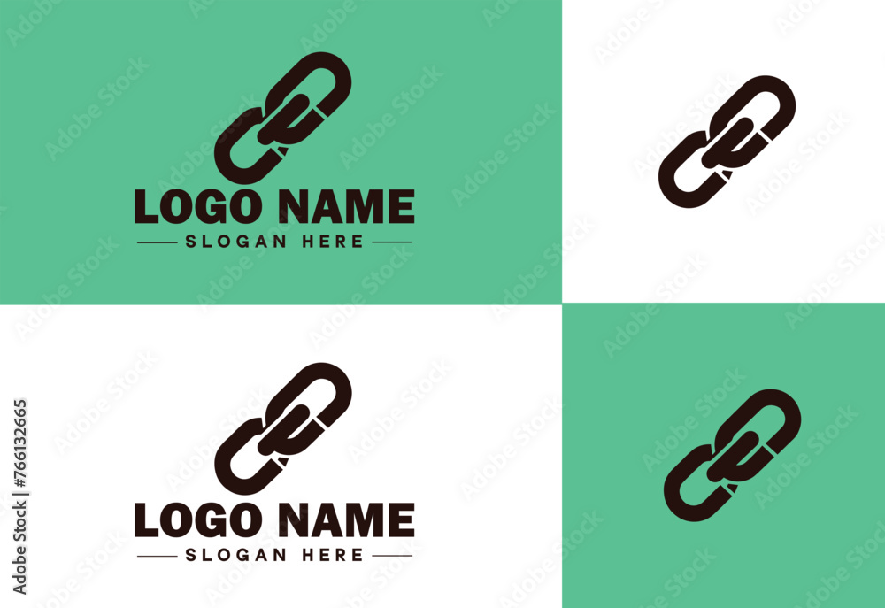 Chain icon logo vector art graphics for business brand app icon Chain logo template Chain icon logo vector art graphics for business brand app icon Chain logo template