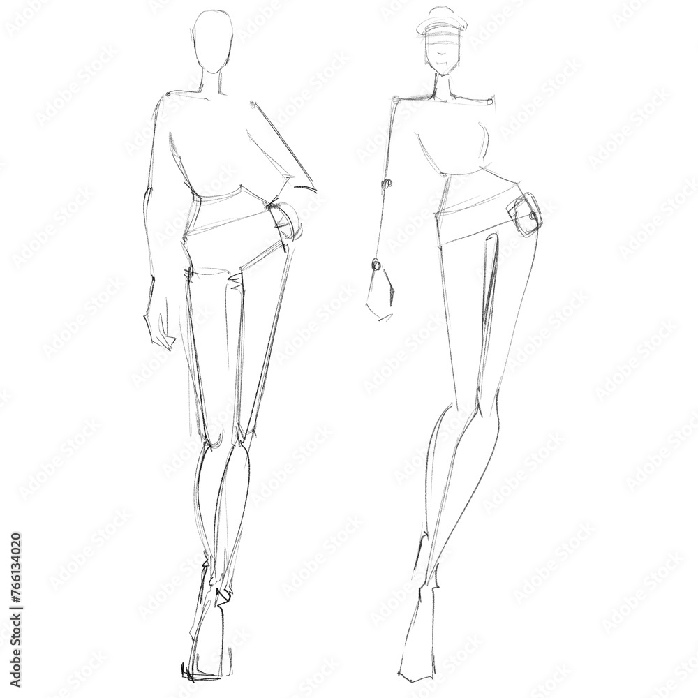 Fashion templates. Croquis. Pattern for drawing Fashion templates. Croquis. Pattern for drawing