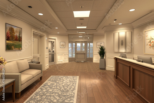  a retirement home s entranceway transformation  showcasing the renovation 