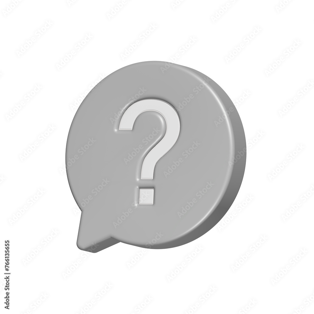 Question FAQ assistant 3d icon Question FAQ assistant 3d icon