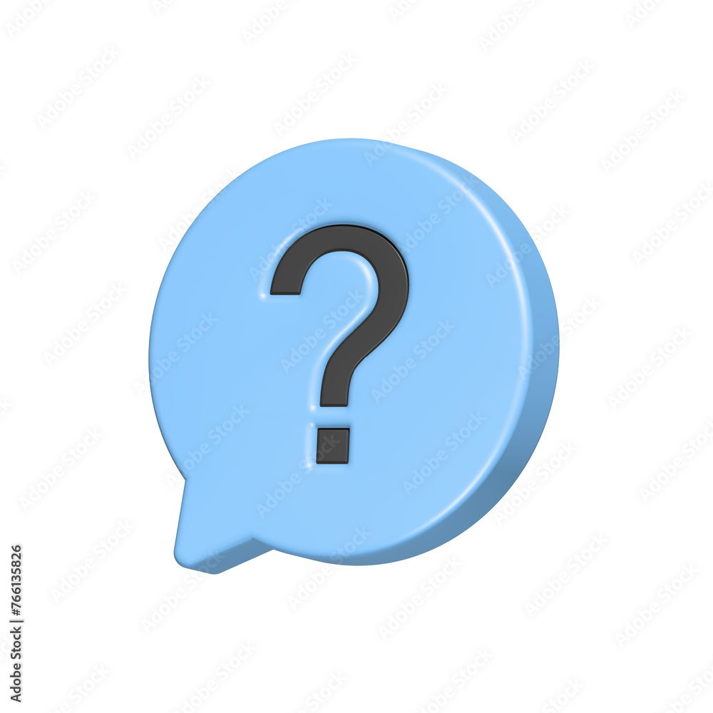 Question FAQ assistant 3d icon Question FAQ assistant 3d icon