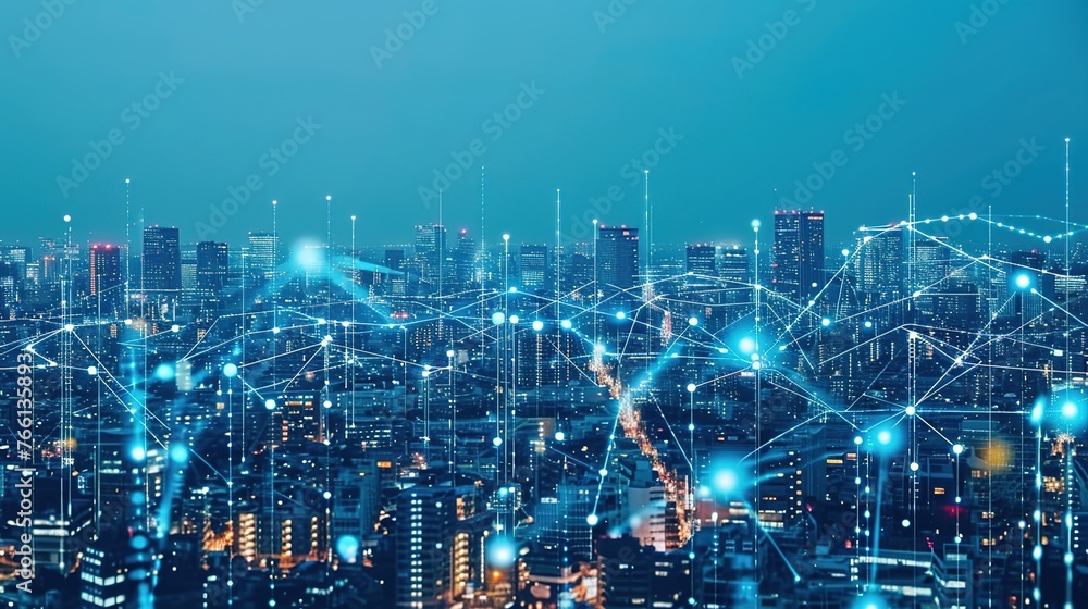 Concepts of communication networks and smart cities digital change