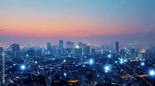 Concepts of communication networks and smart cities digital change