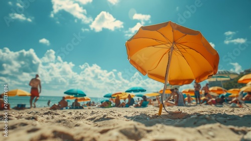 Summer beach background materials © ran