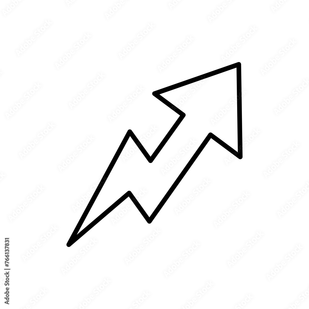 Up arrow outline icons, minimalist vector illustration ,simple transparent graphic element .Isolated on white background Up arrow outline icons, minimalist vector illustration ,simple transparent graphic element .Isolated on white background