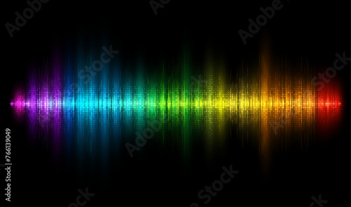 Abstract music equalizer. Vector illustration.