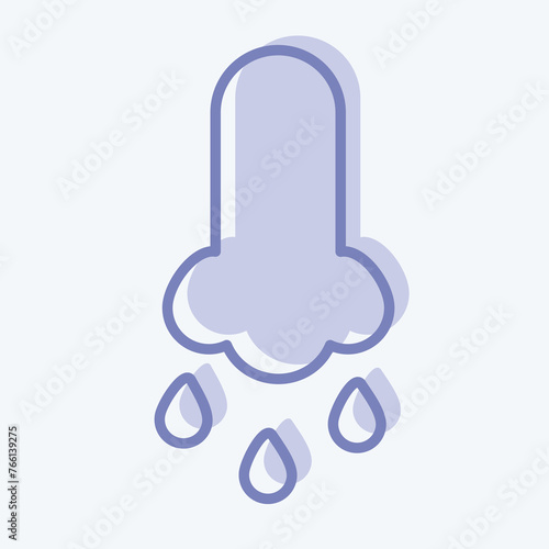 Icon Runny Nose. suitable for flu symbol. two tone style. simple design editable. design template vector. simple illustration