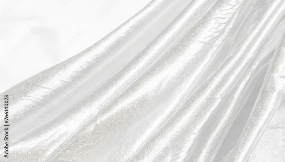 Obraz premium Shiny white beautiful cloth background.