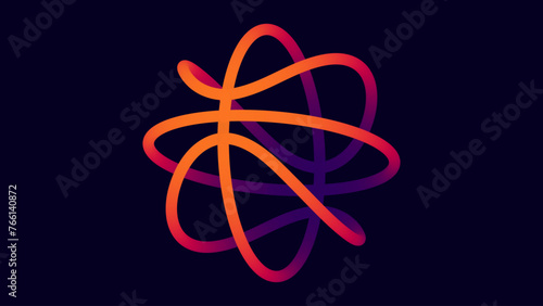 Modern Dynamic Colored Background Design for Sports Game Events. Basketball Streetball Neon 3D Ball Logo Design. Vector Illustration.