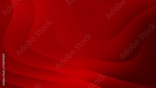 Abstract Soft Red Waves Background. Looping Animation. 4k video photo