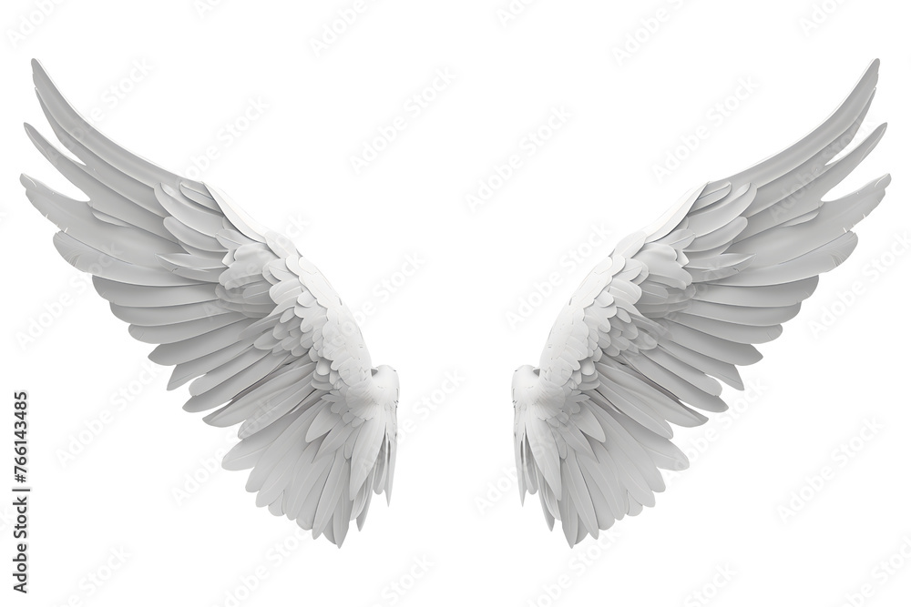 white angle wings png - obrazy, fototapety, plakaty 