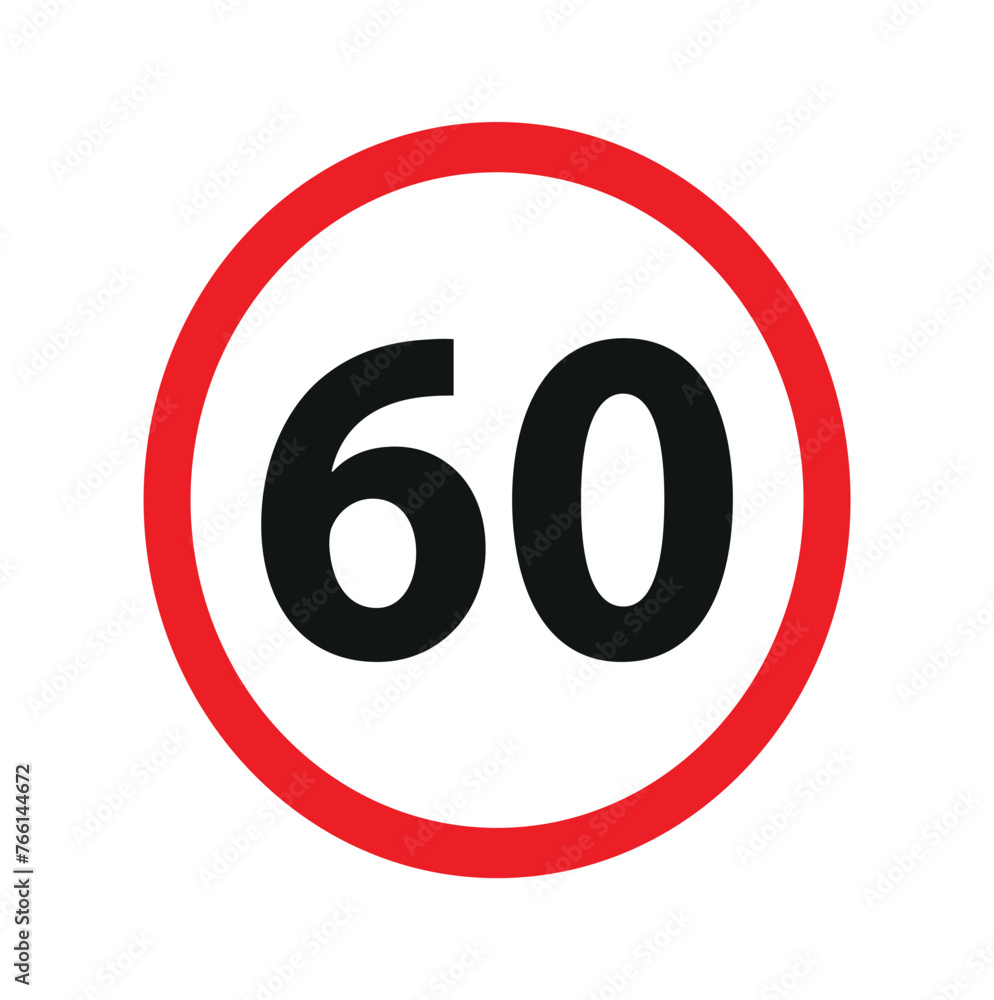 speed limit sign on white background speed limit sign on white background