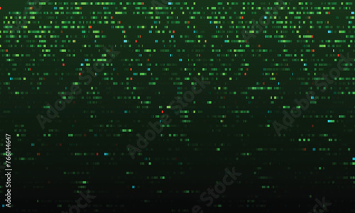 System Error Digital Numbers Background. Error in Program. Server Hacked Concept. Vector Illustration.