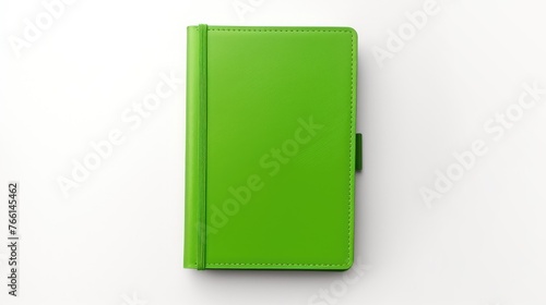 A clean notebook for writing on a colored background, the concept of education, workplace, creativity. A place for text or advertising.