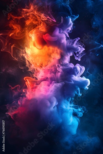 Discover the Beauty of Colorful Liquid Smoke Artistry