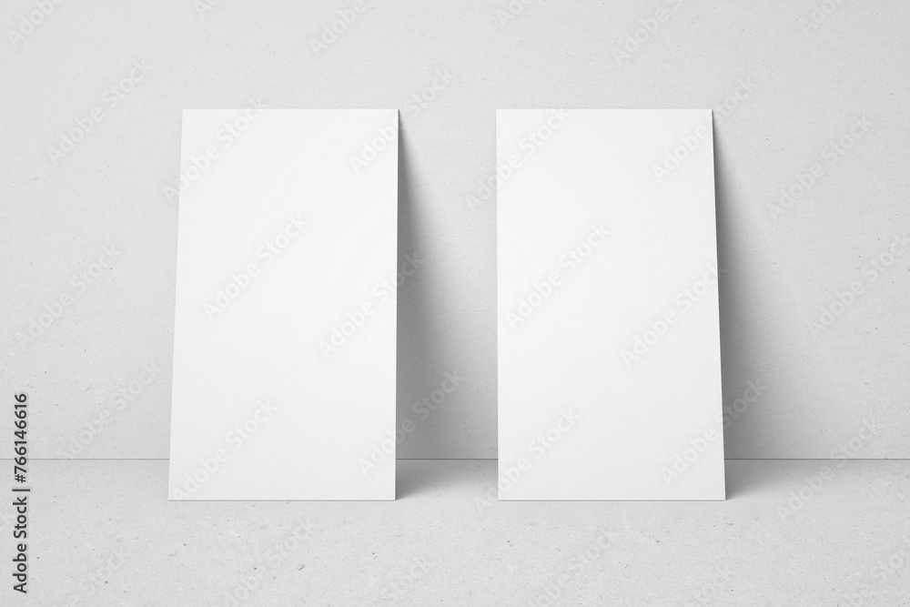 empty minimal clean 90x50 mm vertical branding identity business name card with sharp corner realistic mockup design template 3d render illustration empty minimal clean 90x50 mm vertical branding identity business name card with sharp corner realistic mockup design template 3d render illustration