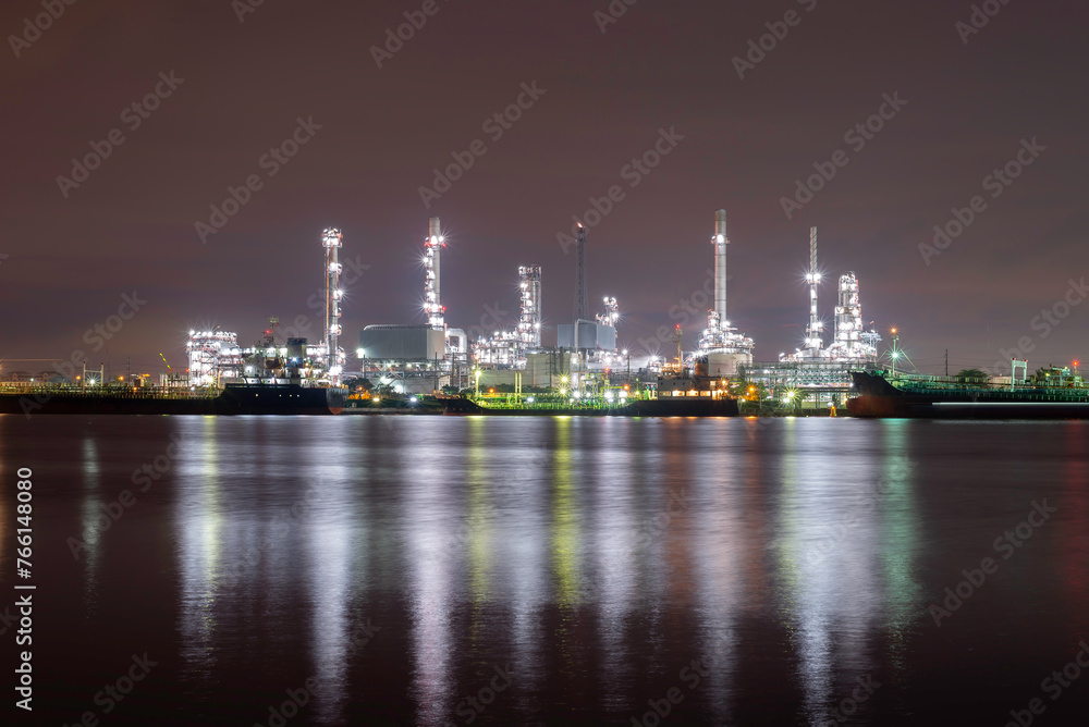 Oil refinery plant chemical factory and power