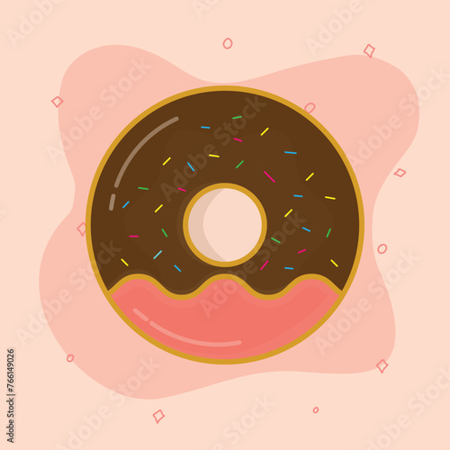 cute cake icon for wallpaper background greeting card 