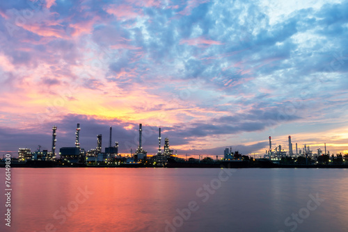 Oil refinery plant chemical factory and power