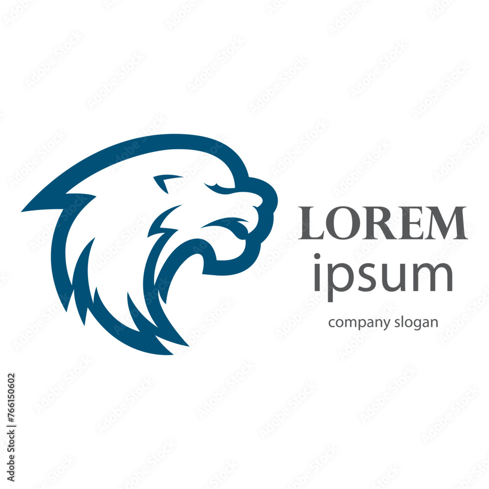 Elegant and dignified lion head logo design Elegant and dignified lion head logo design