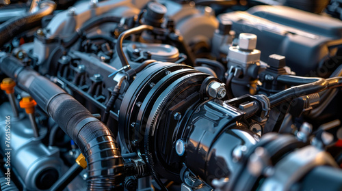 A precision-engineered engine control module (ECM), with advanced programming and real-time monitoring, optimizing fuel delivery and ignition timing for maximum efficiency and power output