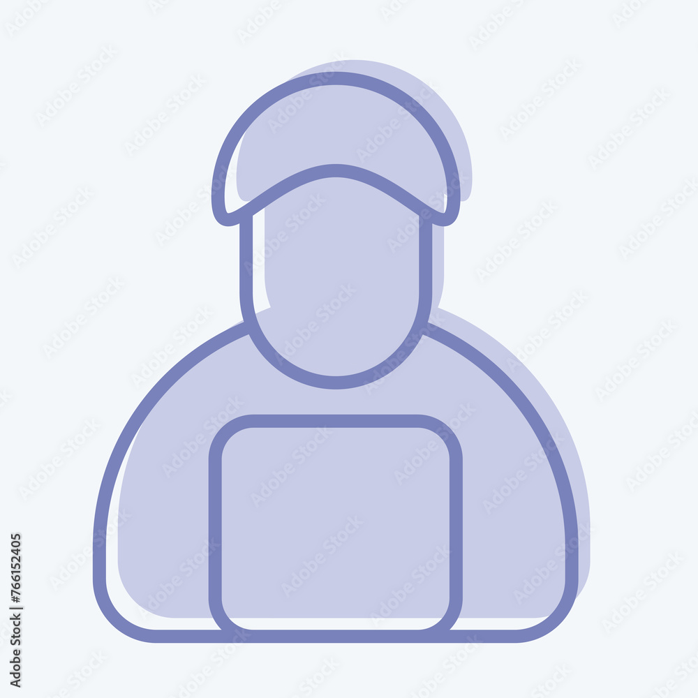 Icon Delivery Man. related to Black Friday symbol. shopping. simple illustration
