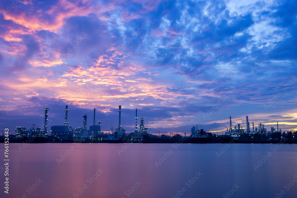 Oil refinery plant chemical factory and power