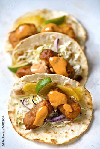Obraz na płótnie fish tacos w salonie