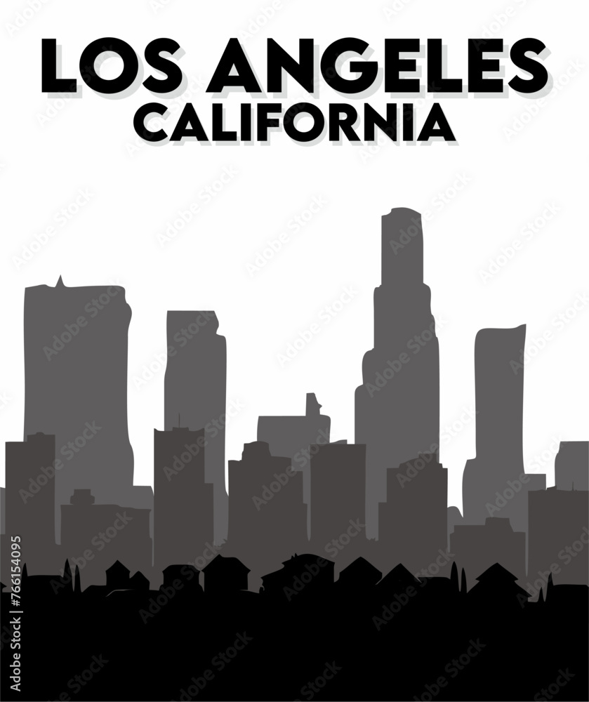 los angeles california with beautiful view