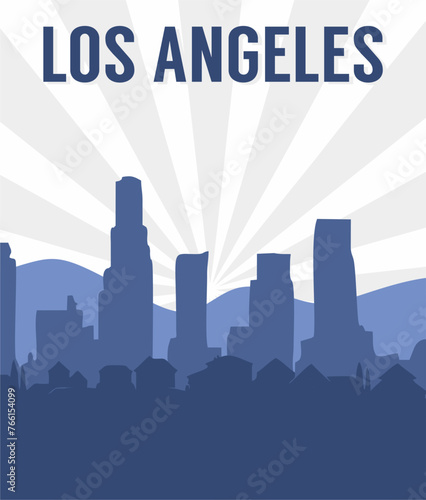 los angeles california with beautiful view