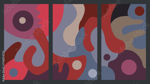 colorful abstract art for wall decoration
