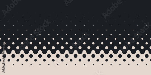 Vertical Gradient Halftone Dots Background. Pop Art Texture. Vector Illustration. Design for Presentation Banner, Flyer, Business Cards, Stickers.