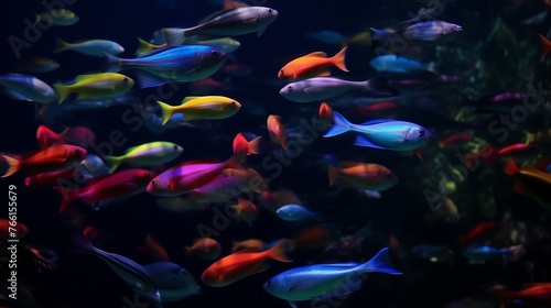 a group of colorful fish