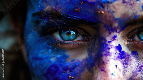 a close up of a person's eye photo