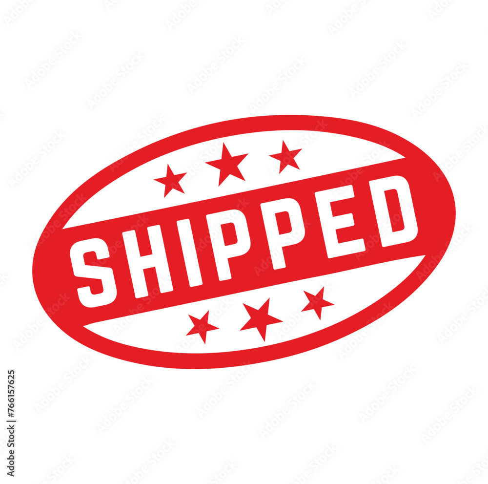 Shipped Rubber stamp design. VECTOR ILLUSTRATION. Shipped Rubber stamp design. VECTOR ILLUSTRATION.