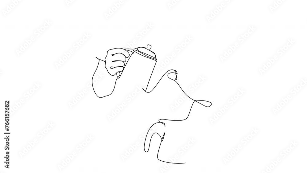 Line drawing of a barista pouring milk into coffee.Vector illustration of coffee. Line drawing of a barista pouring milk into coffee.Vector illustration of coffee.