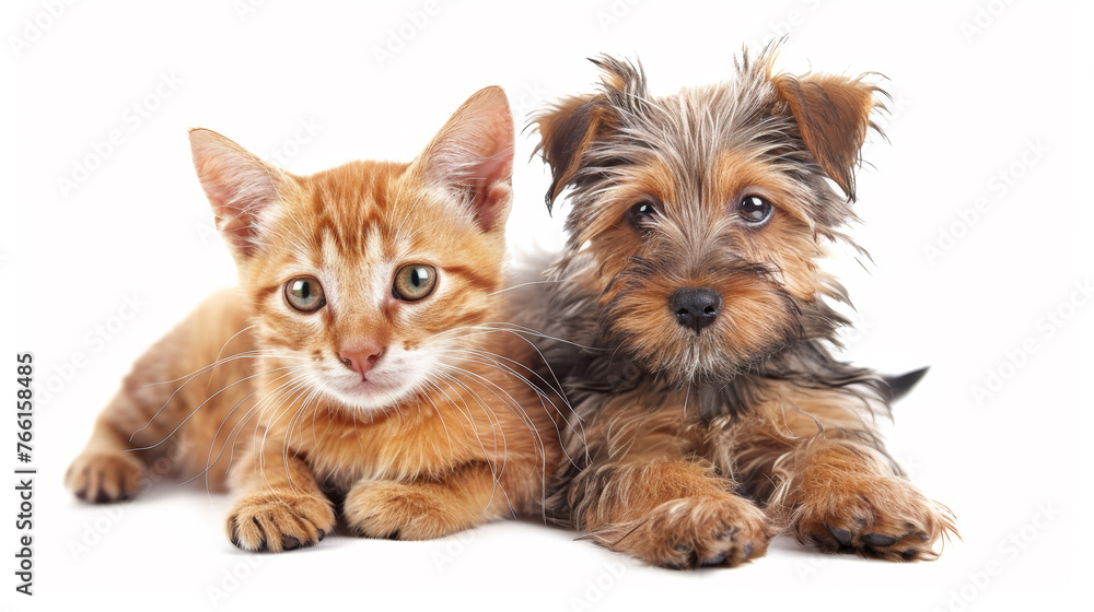 Harmony in Fur: Feline and Canine Companionship. Generative AI