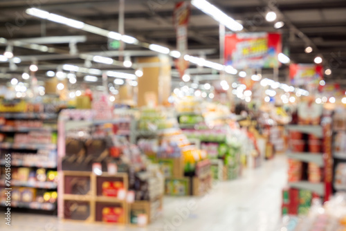 Supermarket blur background with bokeh light, Supermarket blur background