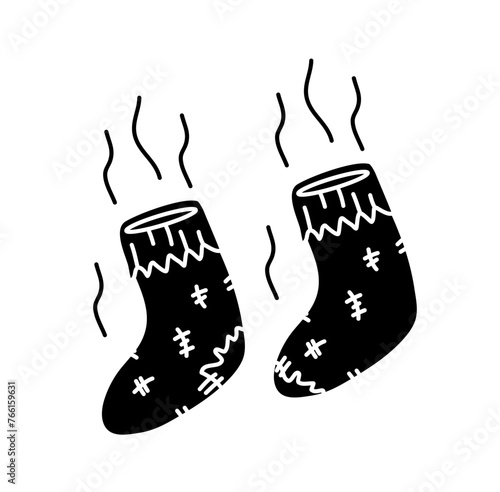 smelly sock Black icon 