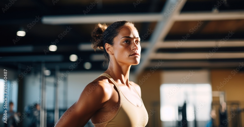 Intensity of focus in a gym heavy lifting moment Intensity of focus in a gym heavy lifting moment