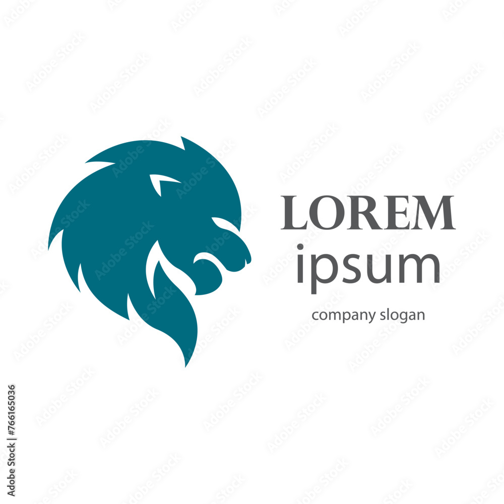 Elegant and dignified lion head logo design Elegant and dignified lion head logo design